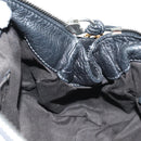 Chloe Paddington Hand Bag Leather Black Gold Silver Auth 181380SAV-22