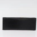 Salvatore Ferragamo Gancini Shoulder Bag Leather Black Gold Auth 181384-9