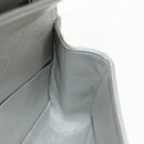 CHANEL 2.55 Chain Shoulder Bag Lamb Skin Silver CC Auth 181385SAM-24