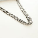 CHANEL 2.55 Chain Shoulder Bag Lamb Skin Silver CC Auth 181385SAM-7