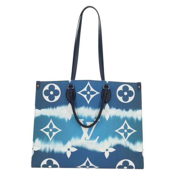 LOUIS VUITTON LV Escal Monogram On the Go GM Bag Blue M45120 LV Auth 181389SAM