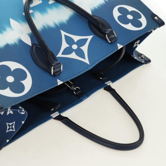 LOUIS VUITTON LV Escal Monogram On the Go GM Bag Blue M45120 LV Auth 181389SAM