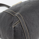 GUCCI GG Canvas Guccissima Tote Tas Leer Donkerbruin Goud 233607 Auth 181391V-14