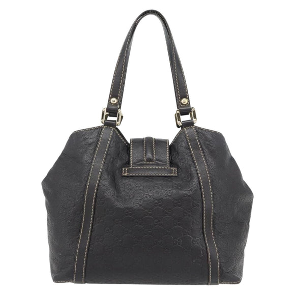 GUCCI GG Canvas Guccissima Tote Tas Leer Donkerbruin Goud 233607 Auth 181391V