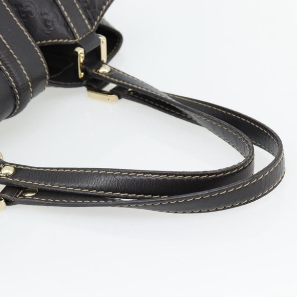 GUCCI GG Canvas Guccissima Tote Tas Leer Donkerbruin Goud 233607 Auth 181391V