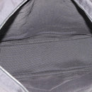 HERMES Her Line MM Handtasche Canvas Grau Silber Auth 181392-10