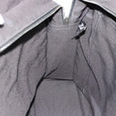 HERMES Her Line MM Handtasche Canvas Grau Silber Auth 181392-19