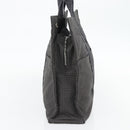 HERMES Her Line MM Handtasche Canvas Grau Silber Auth 181392-4