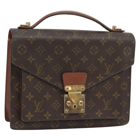 LOUIS VUITTON Monogram Monceau 28 Hand Bag M51185 LV Auth 181393