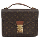 LOUIS VUITTON Monogram Monceau 28 Hand Bag M51185 LV Auth 181393-13