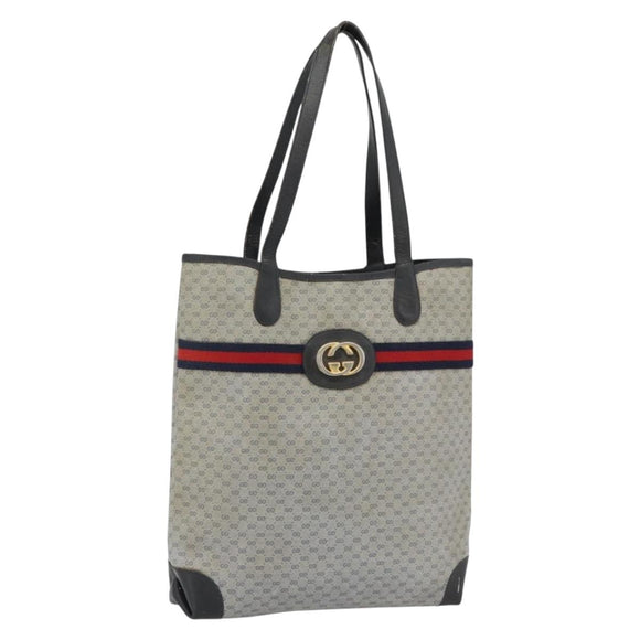 GUCCI Micro GG Supreme Sherry Line Tasche PVC Navy Gold 002 904 0131 Original 181396