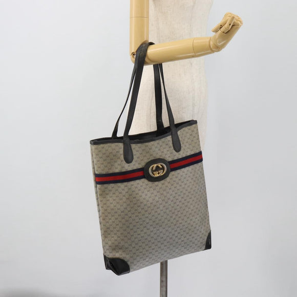GUCCI Micro GG Supreme Sherry Line Tasche PVC Navy Gold 002 904 0131 Original 181396
