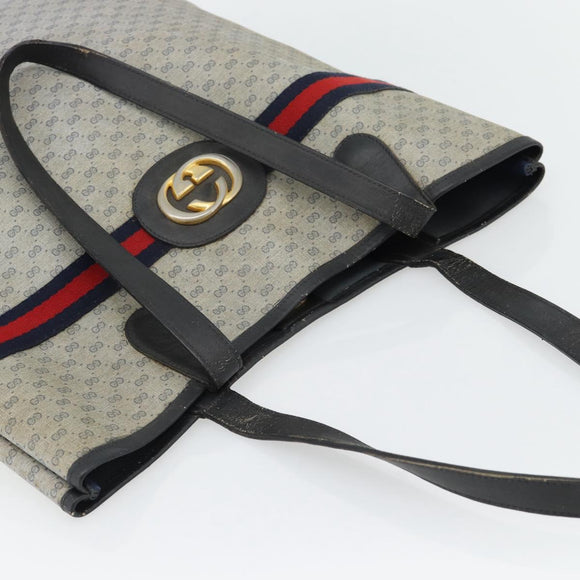 GUCCI Micro GG Supreme Sherry Line Tasche PVC Navy Gold 002 904 0131 Original 181396