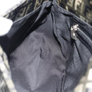 FENDI Zucchino Canvas Mamma Baguette Shoulder Bag Gray Silver Auth 181399V-20