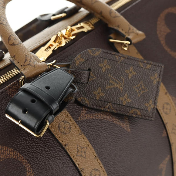 LOUIS VUITTON Reverse Giant Keepall Bandouliere 45 Bag M47211 LV Auth 181403SM