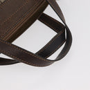 GUCCI GG Supreme Boston Tas PVC Beige Goud Auth 181404-7