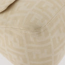 FENDI Zucca Canvas Mamma Baguette Shoulder Bag Ivory Silver Auth 181410A-15