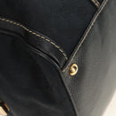 GUCCI GG Canvas Sherry Line Histeria Hand Bag Black Gold 186232 Auth 181412V-8