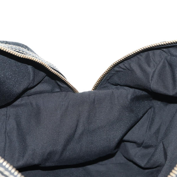 GUCCI GG Canvas Sherry Line Histeria Hand Bag Black Gold 186232 Auth 181412V