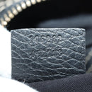 GUCCI GG Canvas Sherry Line Histeria Hand Bag Black Gold 186232 Auth 181412V-11