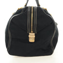 GUCCI GG Canvas Sherry Line Histeria Hand Bag Black Gold 186232 Auth 181412V-4