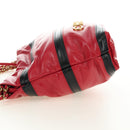 CHANEL Chain Chanel 22 Mini Bag Lamb Skin 2way Red Gold CC Auth 181415SM-4