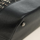 CHANEL Airline Chain Shoulder Bag Tweed 2way Black Silver CC Auth 181416SM-15