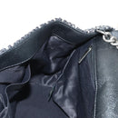 CHANEL Airline Chain Shoulder Bag Tweed 2way Black Silver CC Auth 181416SM-28