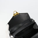 Salvatore Ferragamo Gancini Hand Bag Leather 2way Black Gold Auth 181422A-10