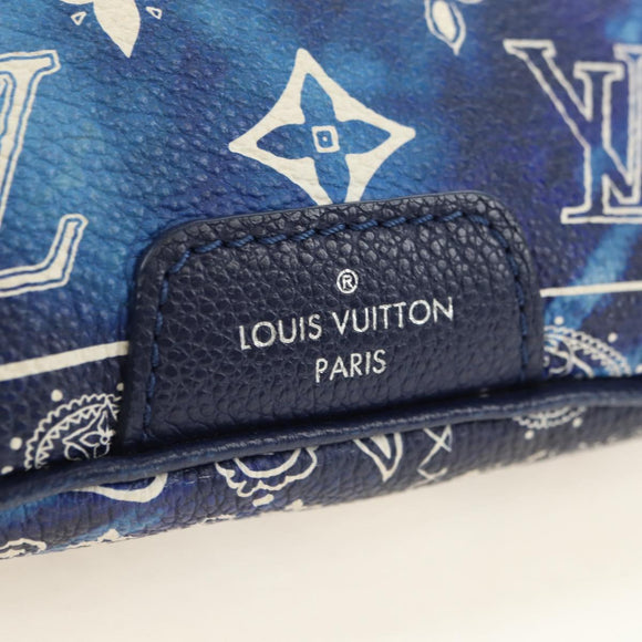 LOUIS VUITTON Monogram Bandana Discovery Bum Bag Blue M20587 LV Auth 181423SM