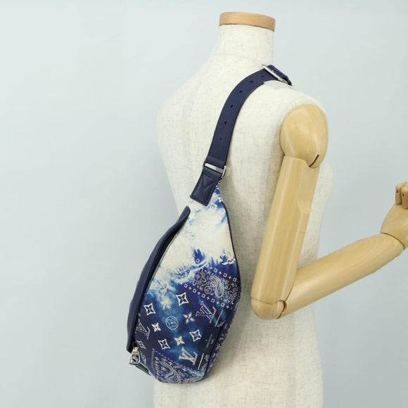 LOUIS VUITTON Monogram Bandana Discovery Bum Bag Blue M20587 LV Auth 181423SM