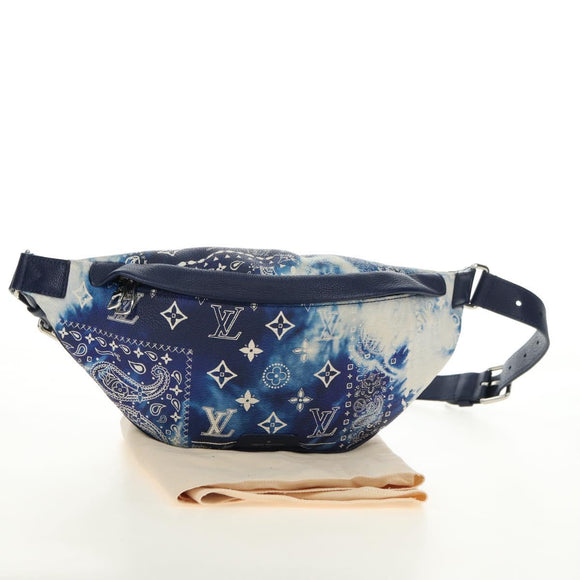 LOUIS VUITTON Monogram Bandana Discovery Bum Bag Blue M20587 LV Auth 181423SM