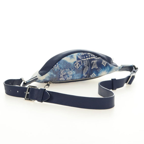 LOUIS VUITTON Monogram Bandana Discovery Bum Bag Blue M20587 LV Auth 181423SM