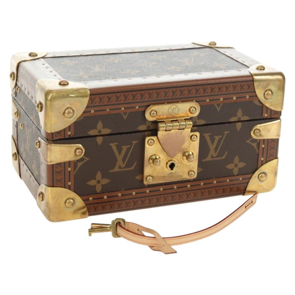 LOUIS VUITTON Monogram Coffretrezor 20 Jewelry Box Marron LV Auth 181425SM