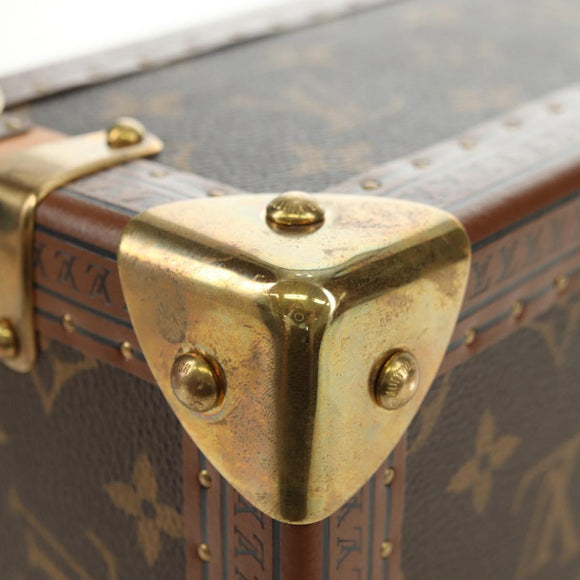 LOUIS VUITTON Monogram Coffretrezor 20 Jewelry Box Marron LV Auth 181425SM