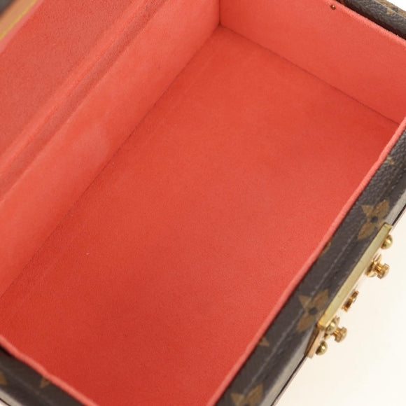LOUIS VUITTON Monogram Coffretrezor 20 Jewelry Box Marron LV Auth 181425SM