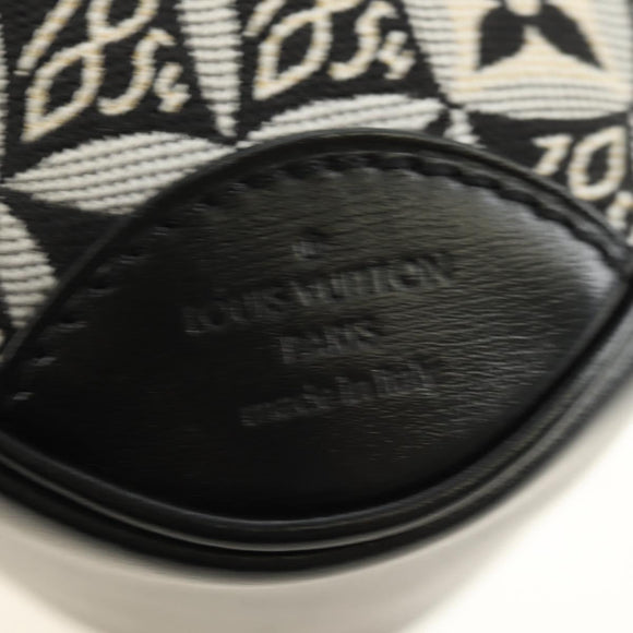 LOUIS VUITTON Monogram Jaguar Deauville MINI Bag Black M57205 LV Auth 181427M