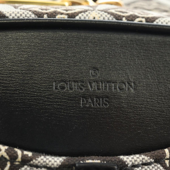 LOUIS VUITTON Monogram Jaguar Deauville MINI Bag Black M57205 LV Auth 181427M