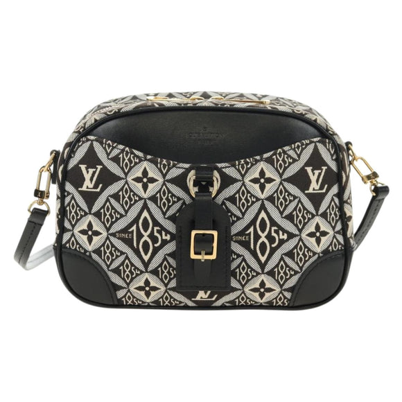 LOUIS VUITTON Monogram Jaguar Deauville MINI Bag Black M57205 LV Auth 181427M
