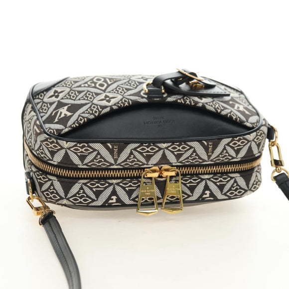 LOUIS VUITTON Monogram Jaguar Deauville MINI Bag Black M57205 LV Auth 181427M