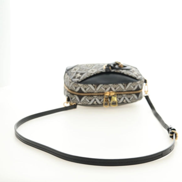 LOUIS VUITTON Monogram Jaguar Deauville MINI Bag Black M57205 LV Auth 181427M
