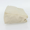PRADA Hand Bag Nylon Ivory Silver Auth 181436-4