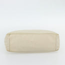 PRADA Hand Bag Nylon Ivory Silver Auth 181436-5