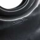 Christian Dior Hand Bag Patent leather Black Gold Auth 181437A-17