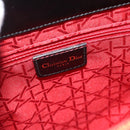 Christian Dior Hand Bag Patent leather Black Gold Auth 181437A-18