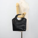 Christian Dior Hand Bag Patent leather Black Gold Auth 181437A-25