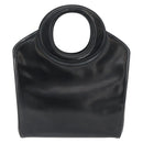 Christian Dior Hand Bag Patent leather Black Gold Auth 181437A-2