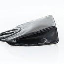 Christian Dior Hand Bag Patent leather Black Gold Auth 181437A-3