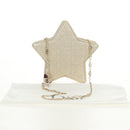 Christian Dior Canage Chain Shoulder Bag Leather Gold Auth 181440SM-25