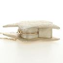 Christian Dior Canage Chain Shoulder Bag Leather Gold Auth 181440SM-4